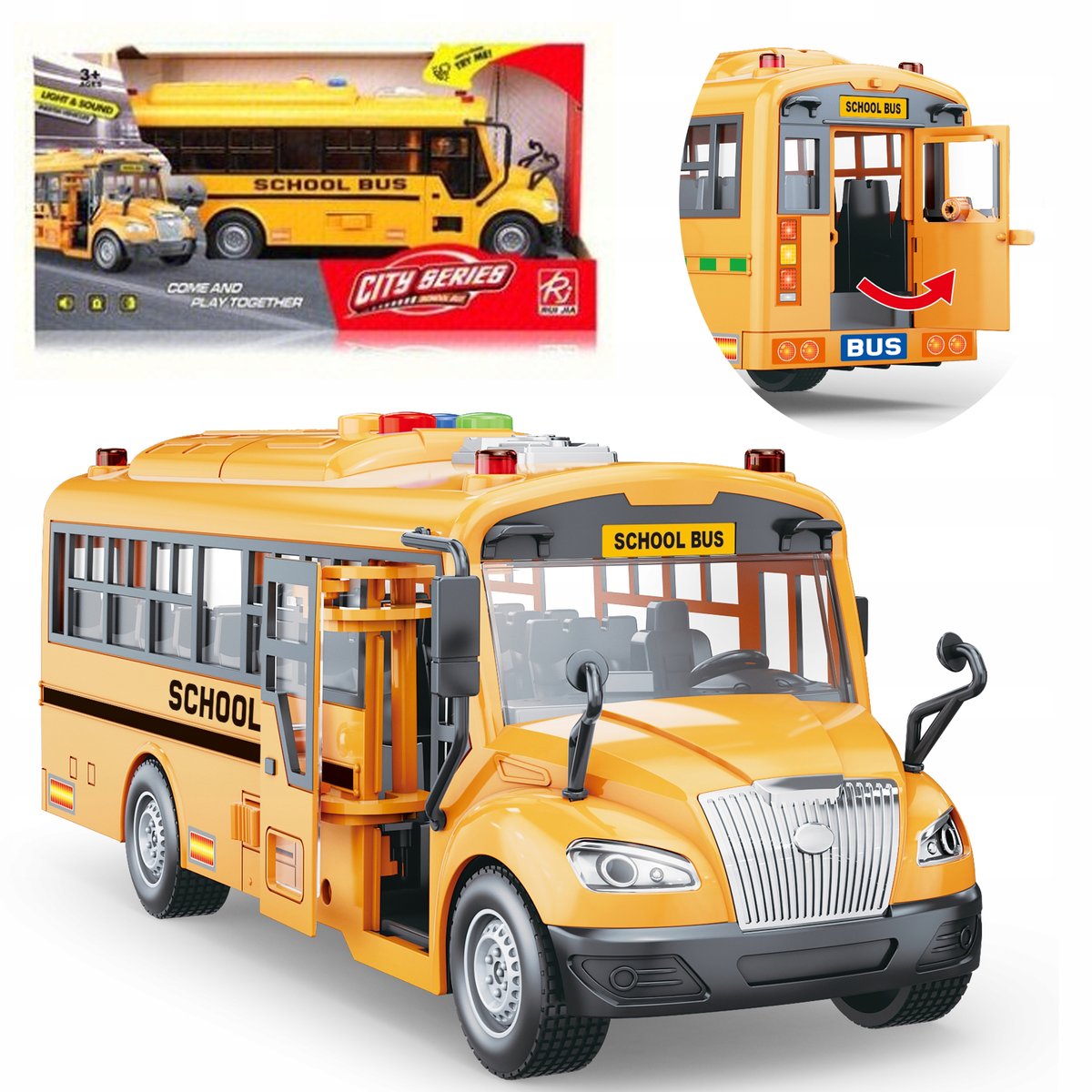 Duży Autobus Szkolny Matadi Otwierane Drzwi, Światło i Dźwięki - Matadi ...