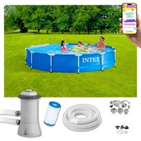 Duży Basen Ogrodowy INTEX 366 cm z Pompą – Lato w Twoim Ogrodzie - Do Ogrodu Na Działkę Rodzinny + EBOOK