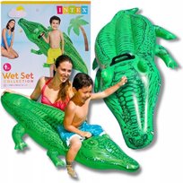 DUŻY DMUCHANY KROKODYL ALIGATOR MATERAC DO PŁYWANIA INTEX 168 cm