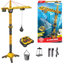 Duży Dźwig zdalnie sterowany150 cm obrotowe ramię Titan Crane RC USB + pilot światło