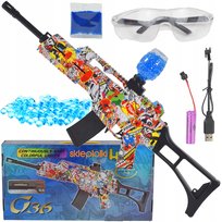 DUŻY KARABIN AUTOMATYCZNY AKUMULATOR ZESTAW NA KULKI ŻELOWE