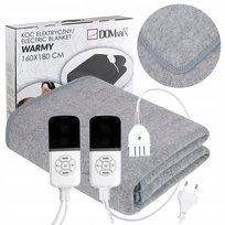 DUŻY KOC 180x160 ELEKTRYCZNY ROZGRZEWAJĄCY MATA GRZEWCZA XL PILOT LCD TIMER