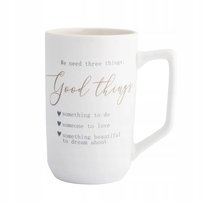 Duży kubek Good things 550 ml do kawy porcelanowy Altom Design na Prezent