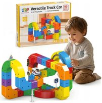 DUŻY MAGICZNY TOR KONSTRUKCYJNY 3D - ANTYGRAWITACYJNY POCIĄG 95 EL KOLEJKA