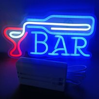 Duży Neon Led Usb Lampka Na Ścianę Napis Do Pokoju Vodka Bar