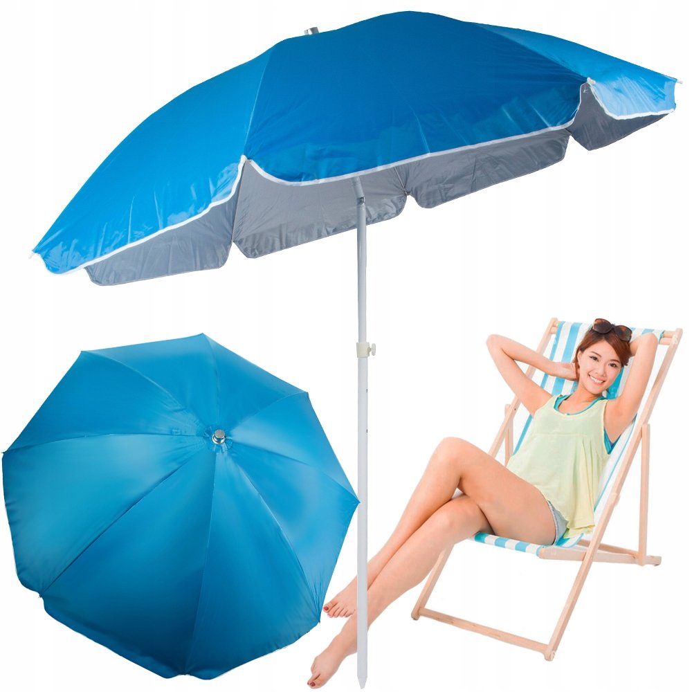 Duży Parasol Plażowy Ogrodowy Uv Łamany 170Cm VERK GROUP Sklep EMPIK COM