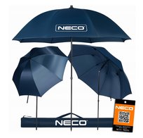 DUŻY PARASOL WĘDKARSKI WODOSZCZELNY REGULOWANY KĄT NAVY NIEBIESKI 220cm Neco