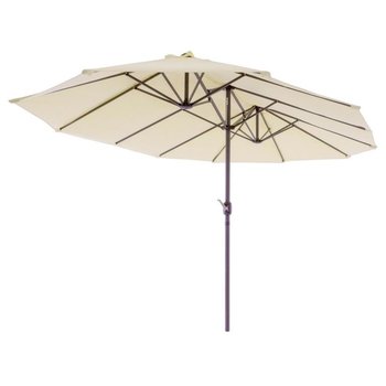 Duży parasol XXL 4,65 m - kremowy - Garthen
