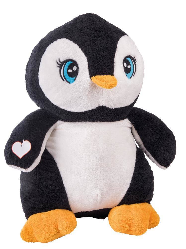 Zdjęcia - Lalka Duży pluszowy pingwin SKIPPER, biały, czarny