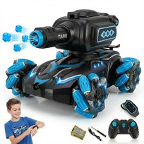 DUŻY SAMOCHÓD ZDALNIE STEROWANY CZOŁG Z ARMATĄ NA ŻELOWE KULKI 4x4 RC AUTKO