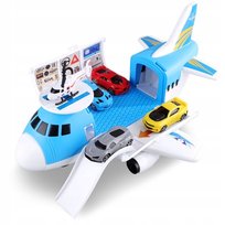 Duży Samolot Z Autami Ogromny Prezent Zabawka Lądowisko Wielki Transporter