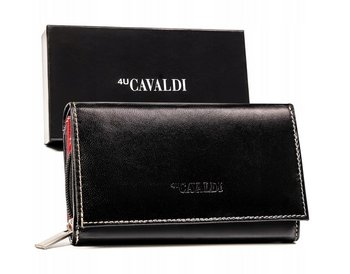 Duży, skórzany portfel damski z systemem RFID 4U Cavaldi - 4U CAVALDI