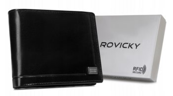 Duży, skórzany portfel męski z systemem RFID - Rovicky - Rovicky