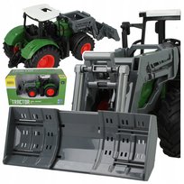 DUŻY TRAKTOR ROLNICZY CIĄGNIK Z SPYCHEM MASZYNA ROLNICZA SPYCHACZ RUCHOMY