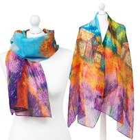 Duży Wiosenny Szal Chusta Apaszka Piękne Wzory Art - Sza-Art-4 Aleszale