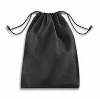 DUŻY WOREK BAWEŁNIANY 30x45 cm CZARNY 140g na BUTY STRÓJ SPORTOWY do Szkoły Allbag