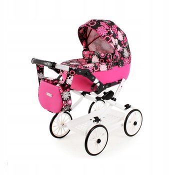 Duży Wózek dla lalek Viki z torebką i koszykiem Vi-01 - Adbor