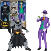 Duży Zestaw 2w1 DC Comics Batman vs Joker figurki 30 cm + akcesoria
