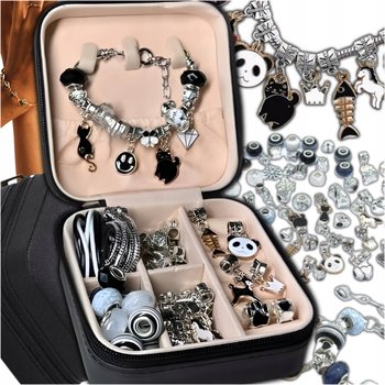 Duży Zestaw Do Robienia Bransoletek I Naszyjników Charms Szkatułka Koraliki - Inna marka