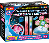 Duży Zestaw Doświadczalny Mały Chemik STEM 19 Eksperymentów dla Dzieci