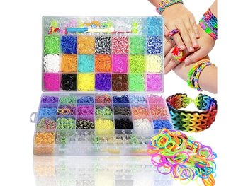 Duży Zestaw Gumek Do Robienia Bransoletek Xxl 4400 Szt Na Prezent Diy - PrzydaSie.pl