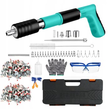 DUŻY ZESTAW GWOŹDZIARKA DO DREWNA BETON METAL GWOŹDZIE KAPISZON+GWOŹDZIE - Zakręcony Koszyk