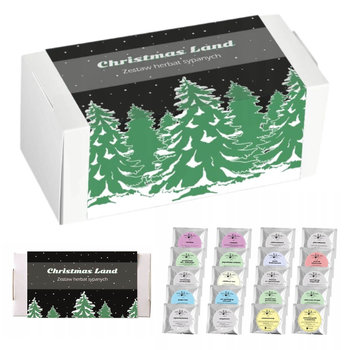 Duży zestaw herbat Christmas Land - 20 różnych rodzajów - pomysł na prezent upominek na święta mikołaja gwiazdkę wigilię Boże Narodzenie pod choinkę dla faceta taty mamy męża chłopaka mężczyzny kobie - Cup&You