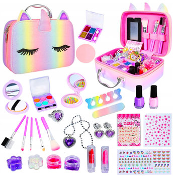 Duży Zestaw Kosmetyków Do Makijażu Stylizacji Paznokci Dla Dzieci Kuferek - Inna marka
