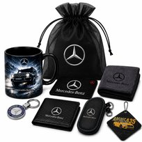 DUŻY ZESTAW PREZENTOWY MERCEDES XXL 16 El. BRELOK POKROWIEC KUBEK SMYCZ Inna marka