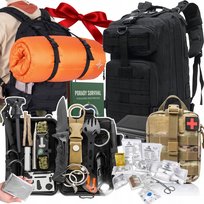 DUŻY ZESTAW PRZETRWANIA 73W1 APTECZKA + PLECAK 35L SURVIVALOWY + BONUS XXL Inna marka