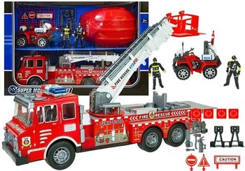 Duży Zestaw Straz Pożarna Kask Quad Strażacki - Lean Toys