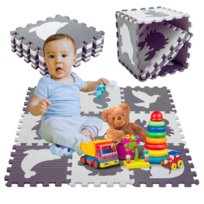 Dwustronna Mata Piankowa Edukacyjna Dla Dzieci Dwustronna Puzzle 85X85 9Szt