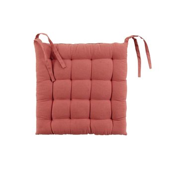 Dwustronna poduszka na krzesło, ceglana/antracytowa, 40 x 40 cm - Douceur d'intérieur