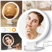 Dwustronne podświetlane lusterko kosmetyczne do makijażu 1x 10x LED USB C ELECTRONICA 4U