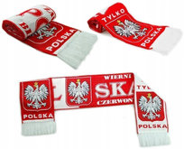 Dwustronny szalik kibica POLSKA Inny marka