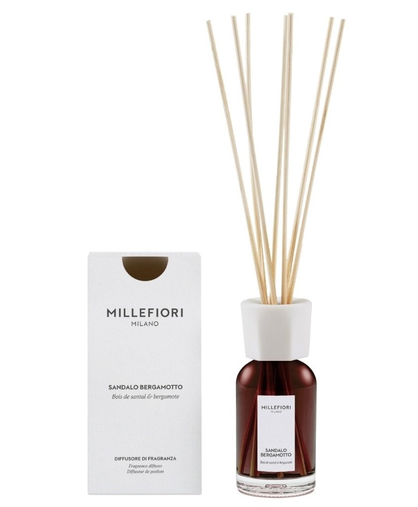 MILLEFIORI Millefiori Dyfuzor Pałeczki Zapachowe Sandalo Bergamotto 77Mdsb 100Ml