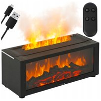 Dyfuzor Zapachowy Aromatoterapia do Olejków Nawilżacz Efekt Kominka 150ml