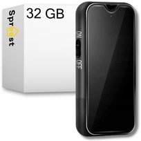 DYKTAFON SZPIEGOWSKI MINI CYFROWY PODSŁUCH MAŁY PENDRIVE 32GB BRELOK MAGNES