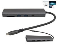 Dynabook HUB USB-C z Ładowaniem PD Czytnik SD MicroSD Multiport do Laptopów