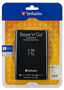 Dysk HDD VERBATIM 53023, 2.5", 1 TB, USB 3.0, 8 MB, 5400 obr./min. - Verbatim