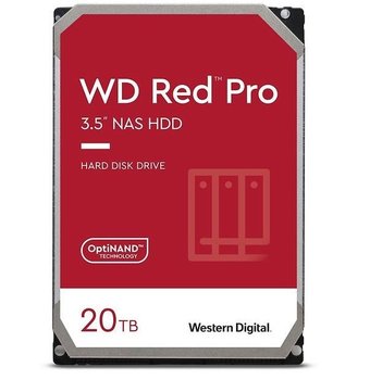 Dysk HDD WD Red Pro WD201KFGX (20 TB ; 3.5"; 512 MB; 7200 obr/min) - WD