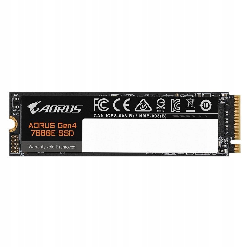 Inny producent Dysk SSD Gigabyte AORUS Gen4 7000E 1TB M.2 2280 NVMe PCIe 4.0 x4 (7100/6100