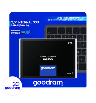 Dysk SSD GOODRAM CX400, 2.5", 1 TB, SATA III , 500 MB/s - GoodRam