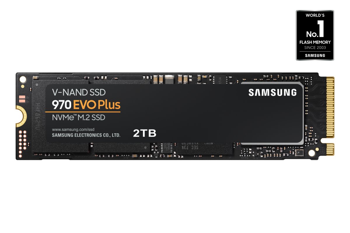 内蔵型SSD Samsung EVO 970 Plus NVMe Gen3x4 2 TB Dysk SSD SAMSUNG 970 EVO Plus, 2 TB, M.2, PCIe NVMe 3.0 x4