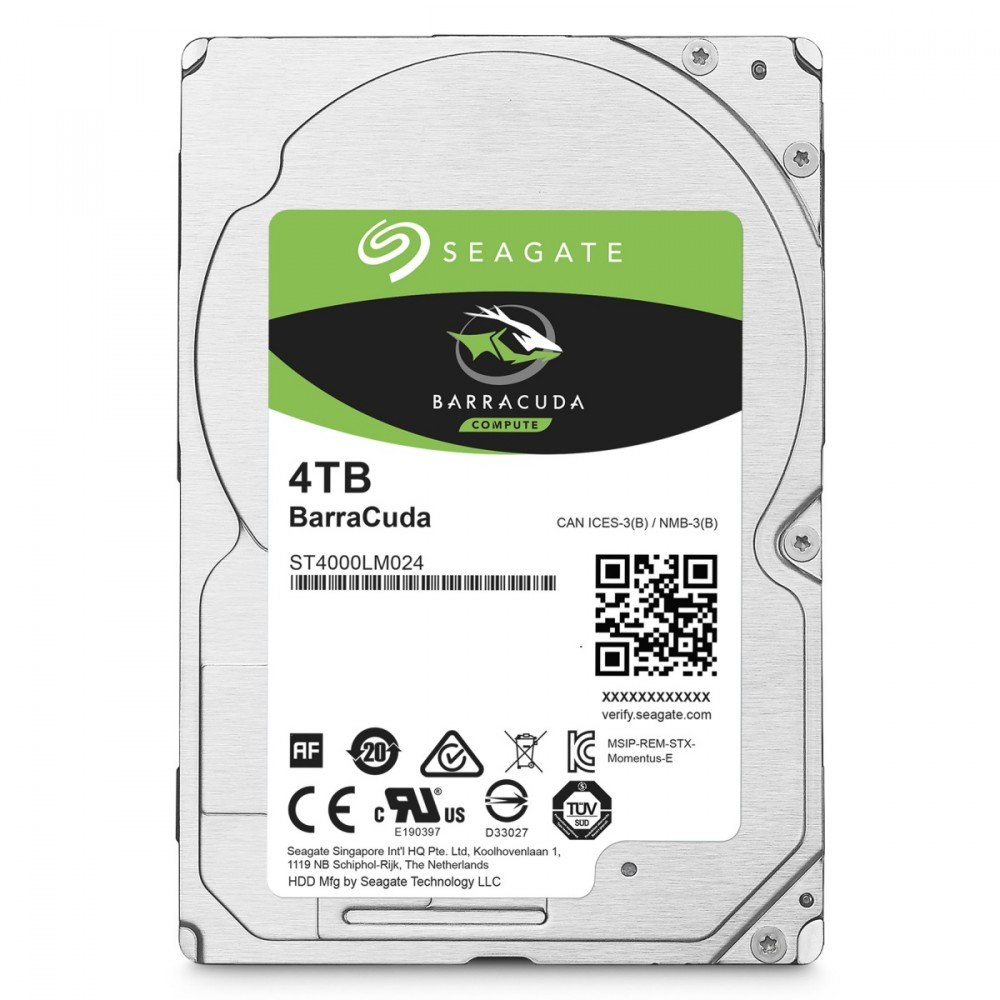 Dysk twardy HDD SEAGATE BarraCuda ST4000LM024, 2.5', 4 TB, SATA III, 5400 obr./min.