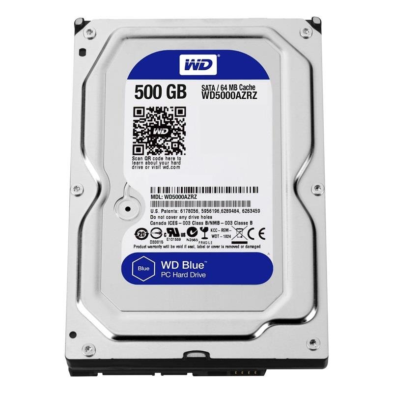 Dysk twardy HDD WESTERN DIGITAL Blue WD5000AZRZ, 3.5", 500 GB, SATA III ...