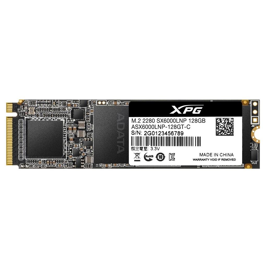 Dysk twardy SSD ADATA XPG SX6000, M.2, 128 GB, 1800 MB/s