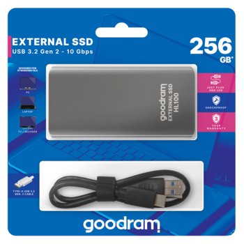 Dysk zewnętrzny SSD 256GB USB 3.2 Type-C GOODRAM HL100 SSDPR-HL100