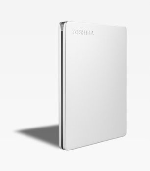 Dysk zewnętrzny TOSHIBA Canvio Slim, 2TB, USB 3.2 Gen. 1, Srebrny - Toshiba