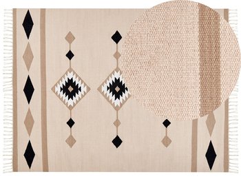 Dywan bawełniany kilim 160 x 230 cm wielokolorowy BERDIK - Beliani